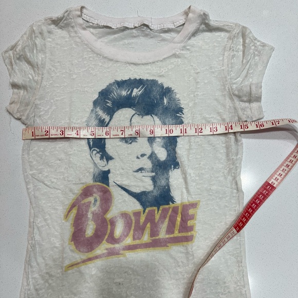 Vintage David Bowie Ziggy Stardust sheer rock band T-shirt - Picture 3 of 4